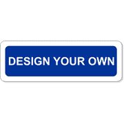 White Border 4" x 12" Aluminum Add-On Sign