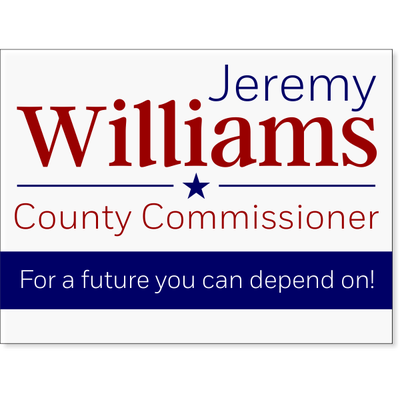 Williams Election Yard Sign | 18" x 24" - alternate view