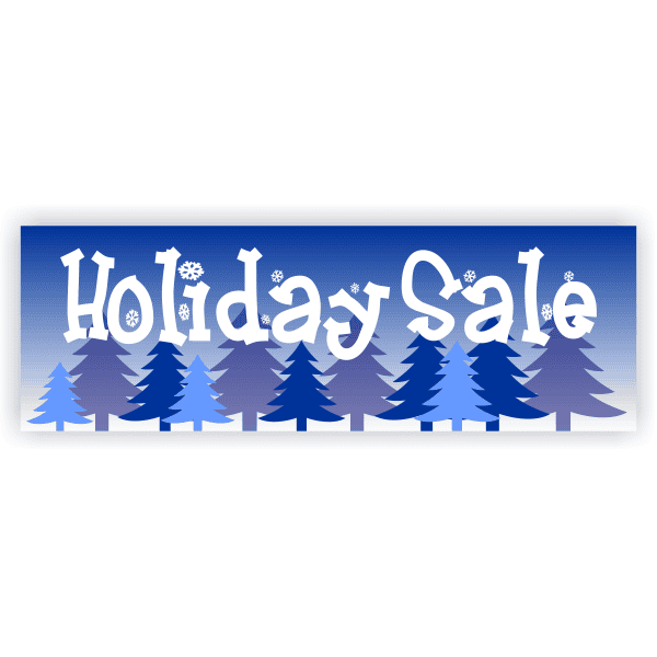 Winter Holiday 2' x 6' Sale Banner