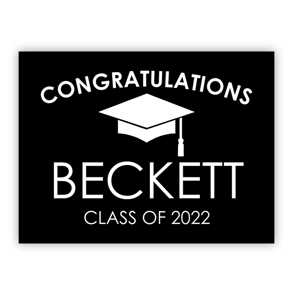 Congratulations Grad Cap | Graduation Yard Sign | 18
