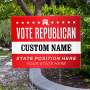 Custom Vote Republican Political Yard Sign