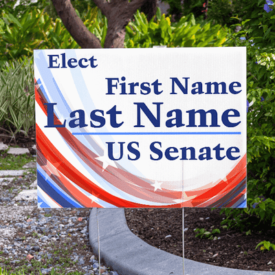 Fancy Election Yard Sign in Yard