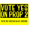 Yellow Vote Yes Yard Sign | 18" x 24"