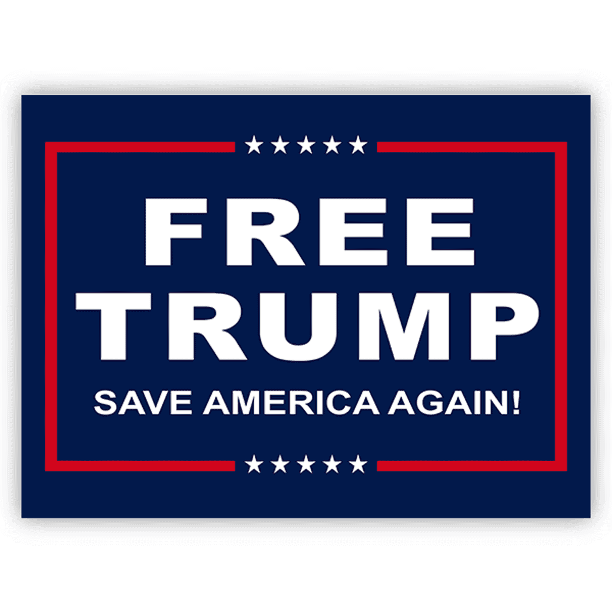 Free Trump Yard Sign