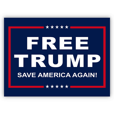 Free Trump Yard Sign