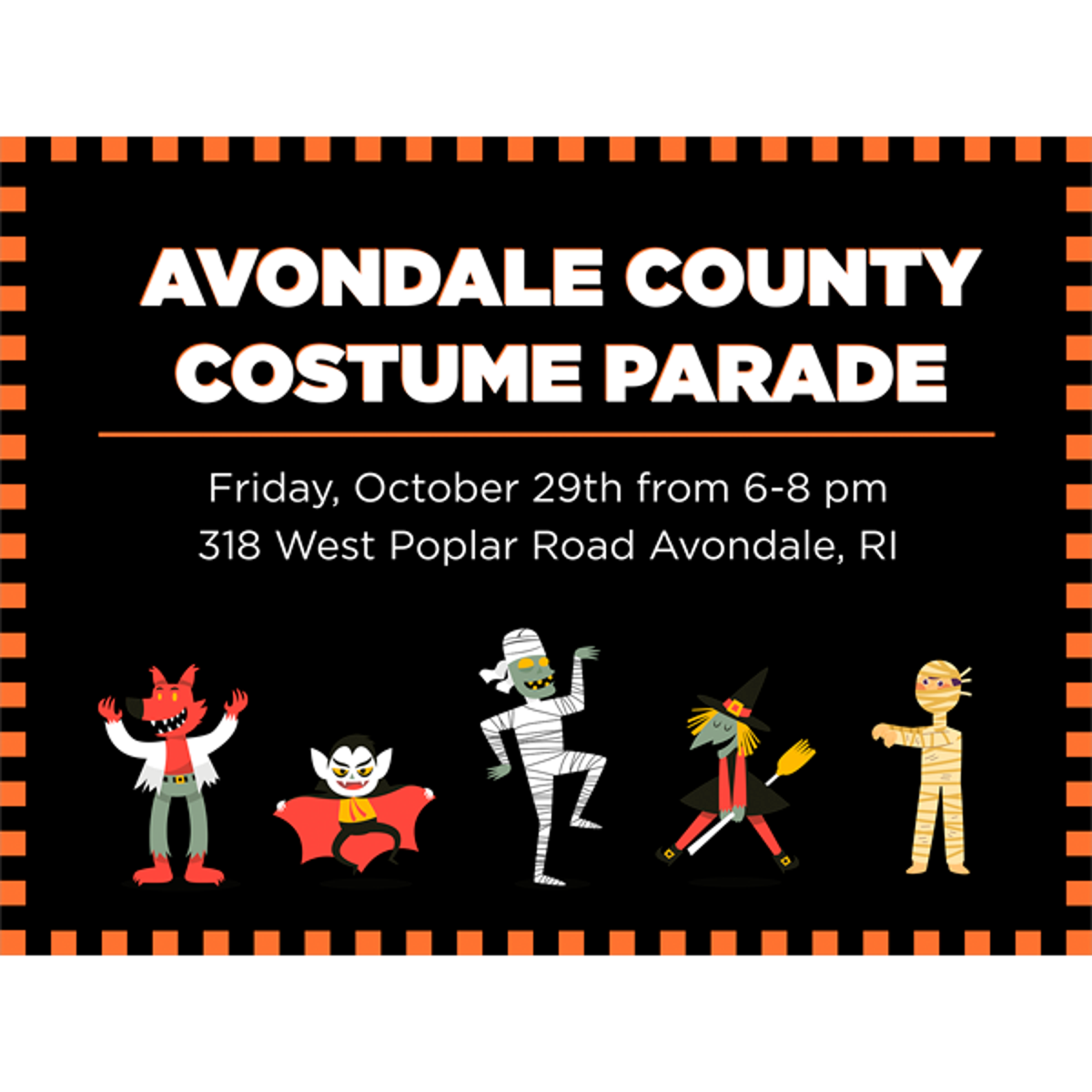 Custom Halloween Event Yard Sign