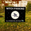 Witch Parking Halloween Yard Sign Lifestyle