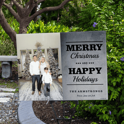 Merry Christmas Holiday Yard Sign