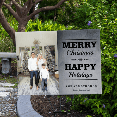 Merry Christmas Holiday Yard Sign
