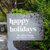 Happy Holidays Gold Star Holiday Yard Sign