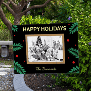 Poinsettia Holiday Yard Sign