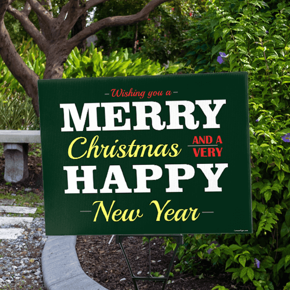Have a Very Happy New Year Holiday Yard Sign