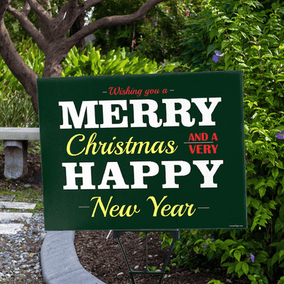 Have a Very Happy New Year Holiday Yard Sign