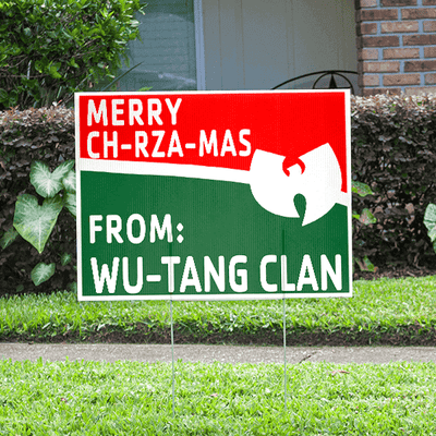 Funny Wu-Tang Christmas Yard Sign