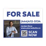 For Sale Real Estate Yard Sign with QR Code