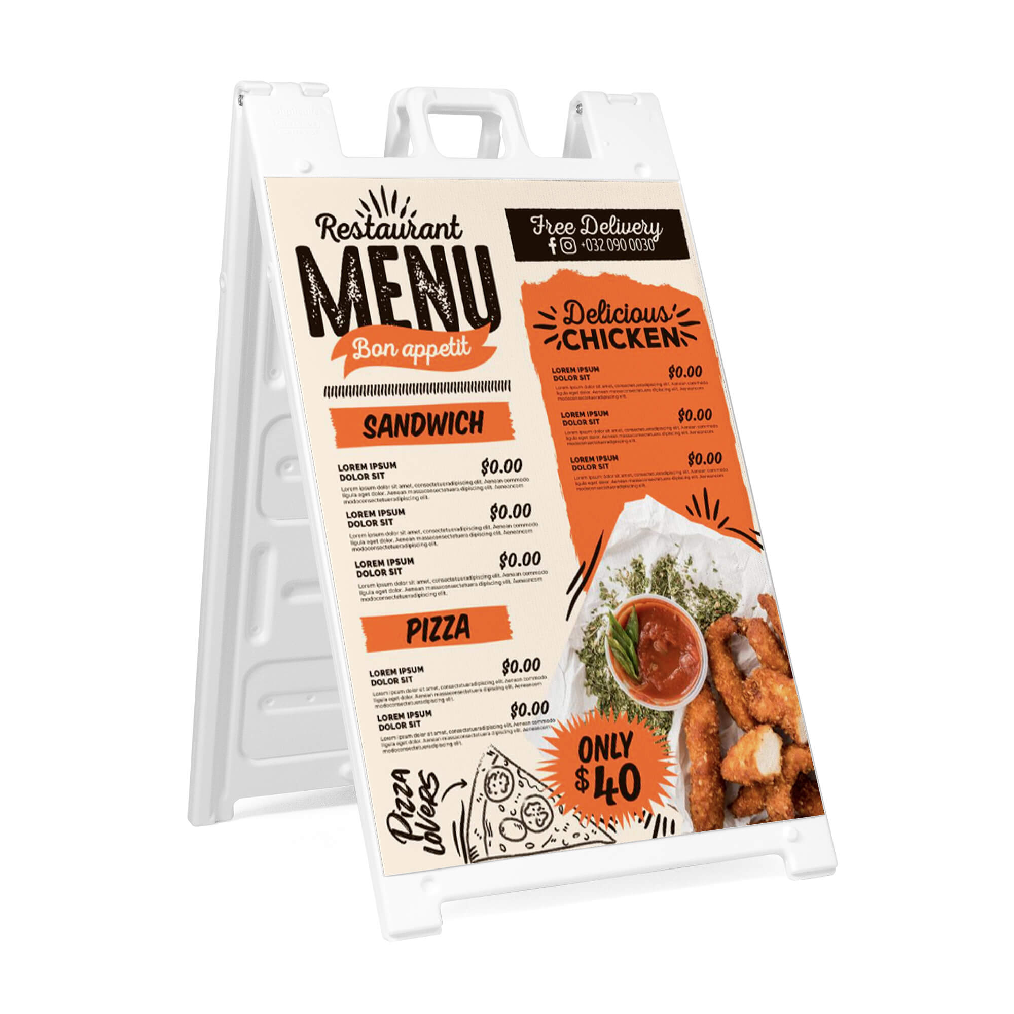 Restaurant A-Frame Signs