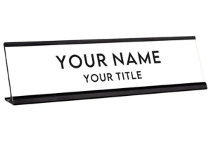 Engraved Desk Plates