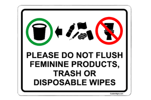 Feminine Product Signs