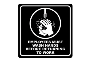 Wash Hands Restroom Signs