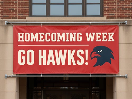 Athletics signage example