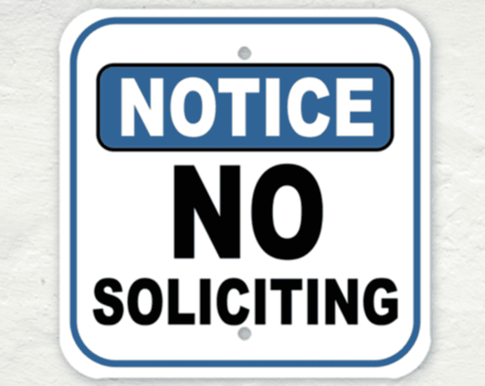 No Soliciting Sign: Do Signs Stop Solicitors? No Soliciting Explained