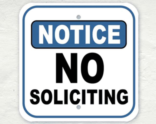 No Soliciting Sign: Do Signs Stop Solicitors? No Soliciting Explained
