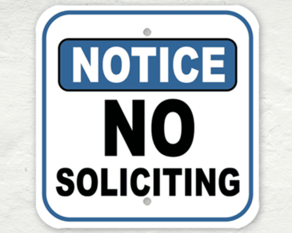 No Soliciting Sign: Do Signs Stop Solicitors? No Soliciting Explained
