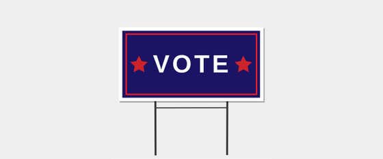 Reduce, Reuse, and Recycle Those Plastic Yard Signs