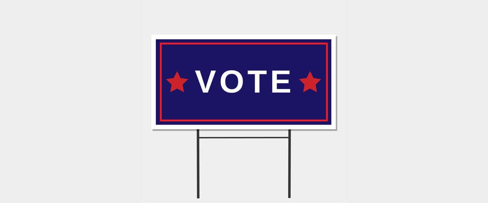 Reduce, Reuse, and Recycle Those Plastic Yard Signs